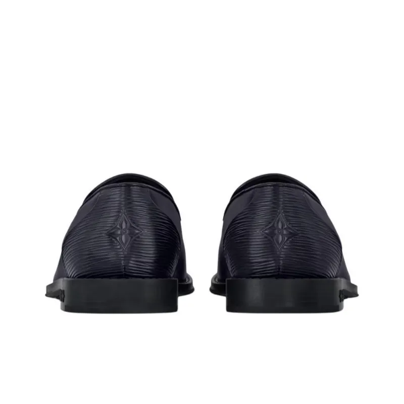 LOUIS VUITTON Kensington Loafers Men's Blue-3