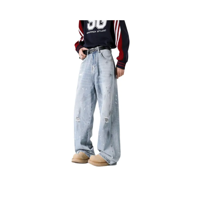NVRFRGT Jeans Unisex Light Blue-2