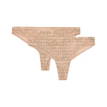 EMPORIO ARMANI SS25 Underpants Women's 2 Pack Hazelnut