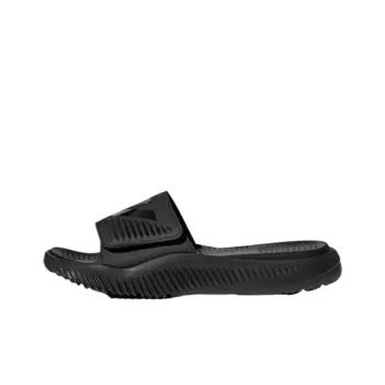 Adidas PU Polyurethane Rubber Sole Slip Resistant Abrasion Resistant Quick Drying Slide Slippers Unisex Black