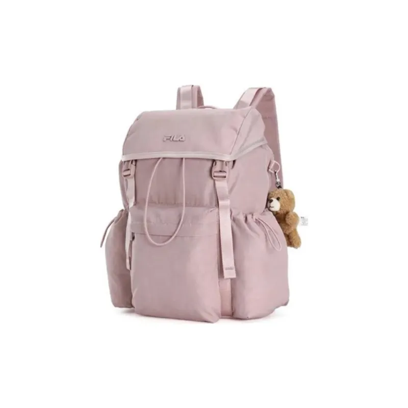 FILA ORIGINALE Fabric Backpack Unisex Light Purple Red-1