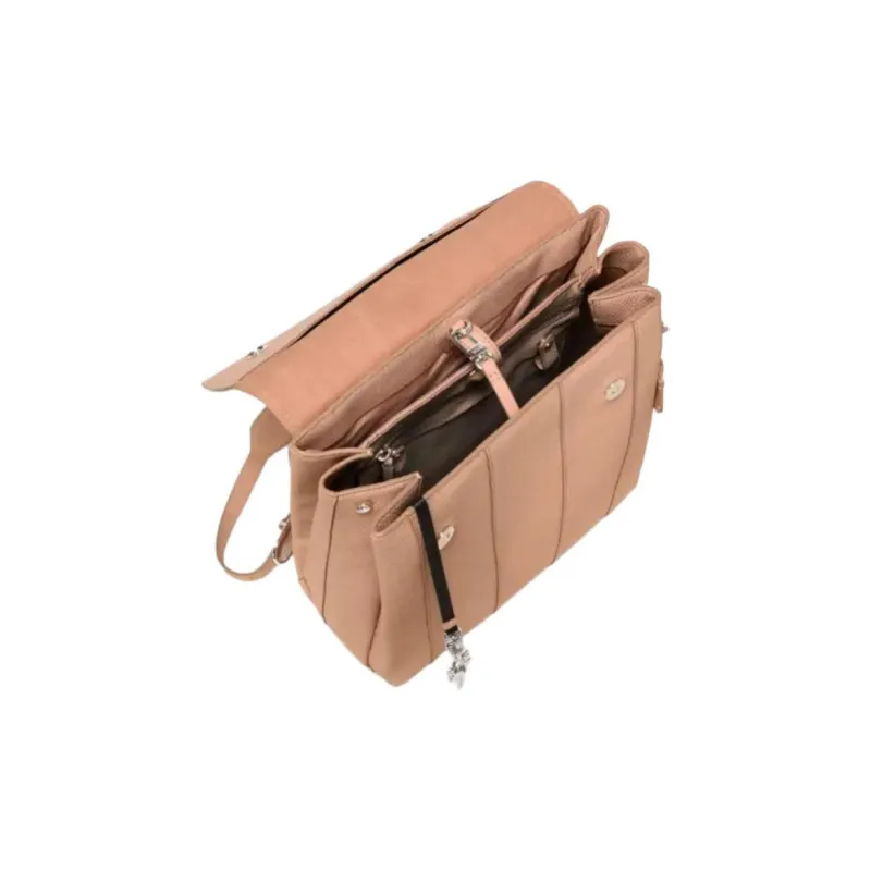 TUMI Leather Backpack Women's Lily Pink-1