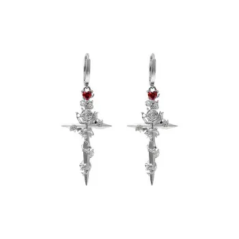 KING OF BLING 925 Sterling Silver Earrings Unisex Year Of The Snake Good Luck