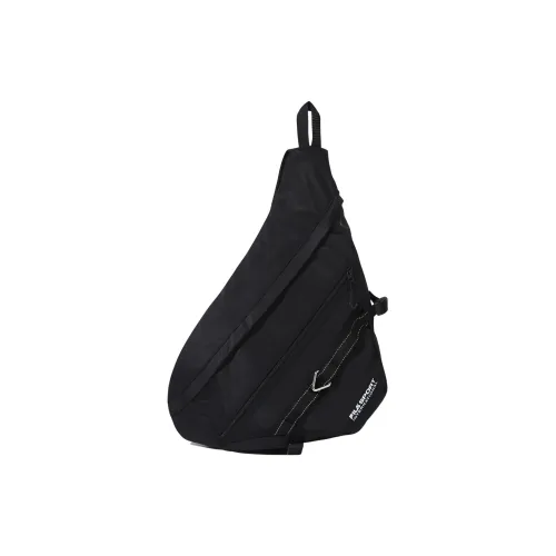 FILA Polyester One Shoulder Crossbody Bag, Sling Bag Regular Unisex Black