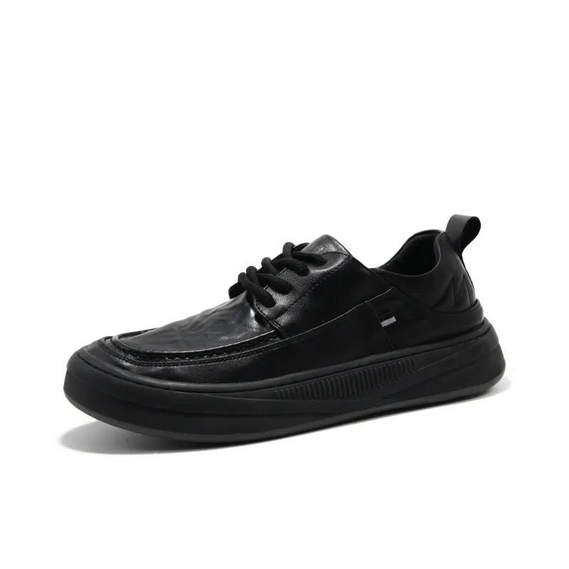 Mo Xu Men's Casual Shoes Men Low Top Black-1