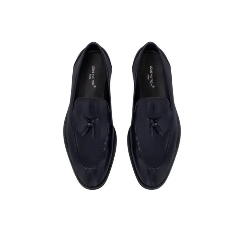 LOUIS VUITTON Kensington Loafers Men's Blue-2