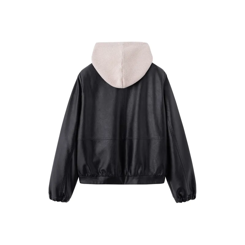 Yi Mengyuan Leather Jacket Women's-1