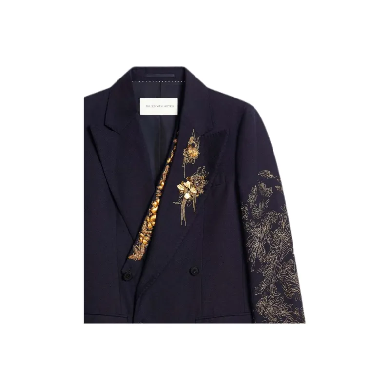 DRIES VAN NOTEN Embellished Blazer-4