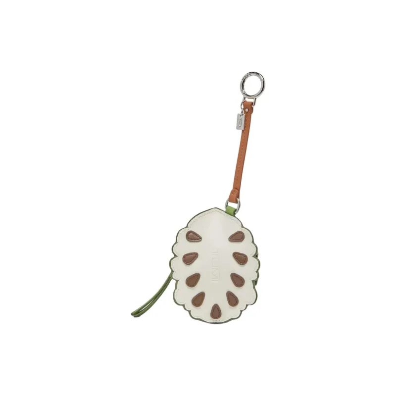 TUMI Leather Charm Bag Accessory Women's Green-0