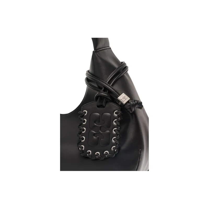 GANNI Tonal logo Plaque Shoulder Bag-5
