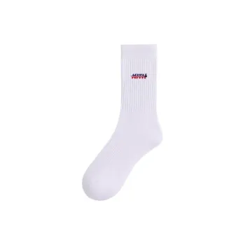 KITH For The New York Rangers Puck Logo Crew Socks 'White'