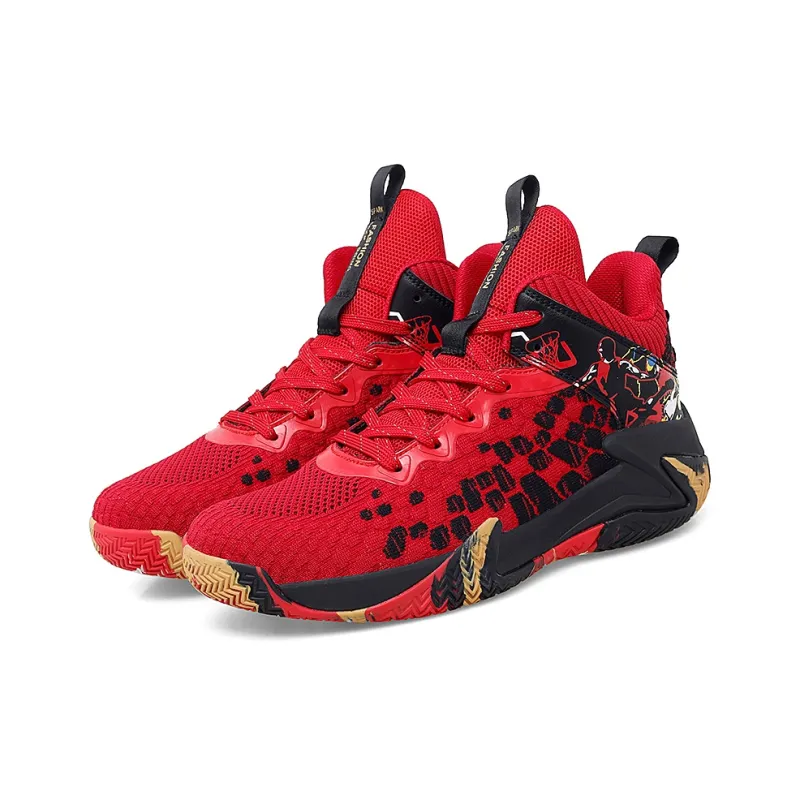 AMICNIEGD Anti Slip And Wear Resistant Water Resistant Low Top Basketball Shoes Unisex-12