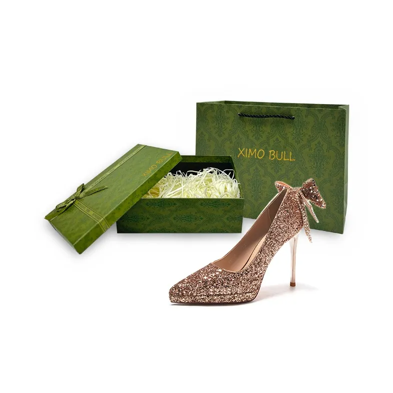 XIMO BULL Slim Heel High Heels 11CM Women's-29