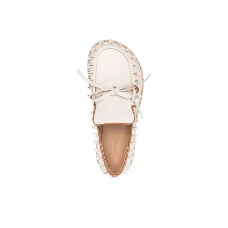 JW Anderson Bow detail Leather Loafers Women's-4