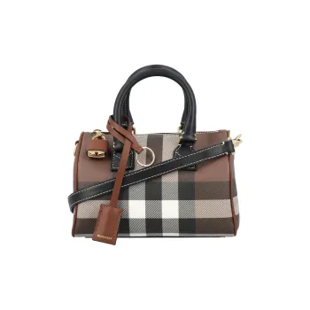 Burberry Check Mini Bowling Bag