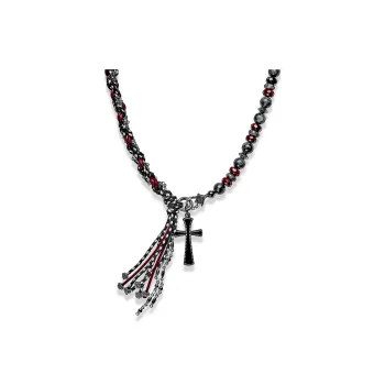 Cuud Black Shungite Necklaces Men's