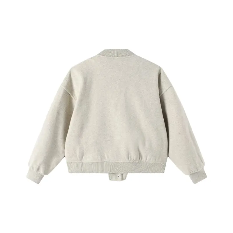 SECFLY OFFICIAL Baseball Jacket Women's Apricot-1