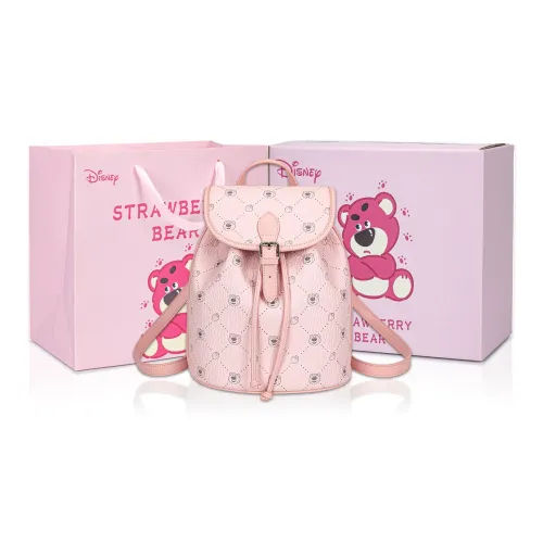Disney Strawberry Bear Series PVC Polyvinyl Chloride Backpack Regular Women's Multicolor
