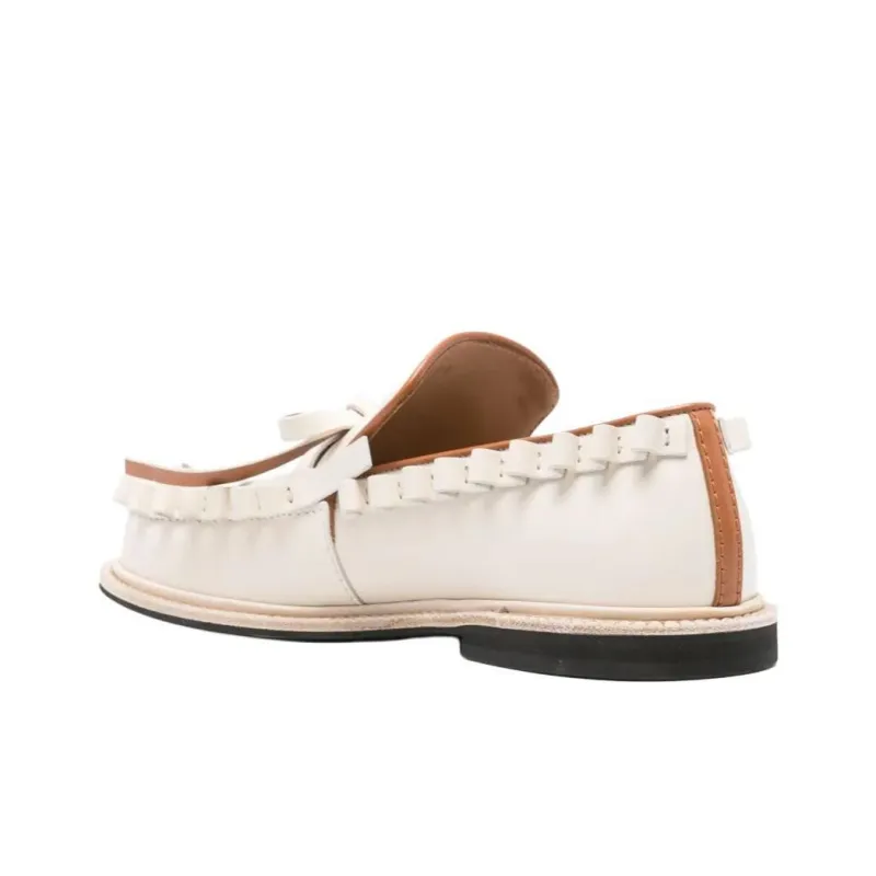 JW Anderson Bow detail Leather Loafers Women's-3