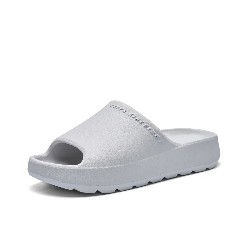 Kappa Slip Resistant Odor Resistant Cushioning Slide Slippers Unisex Cool Gray-2