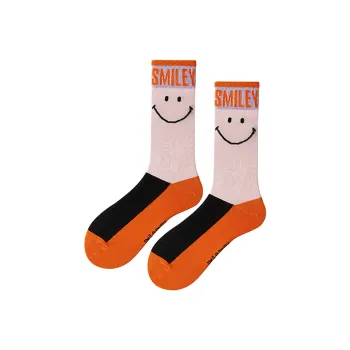 SMILEY Mid Calf Socks Unisex 1 Pack