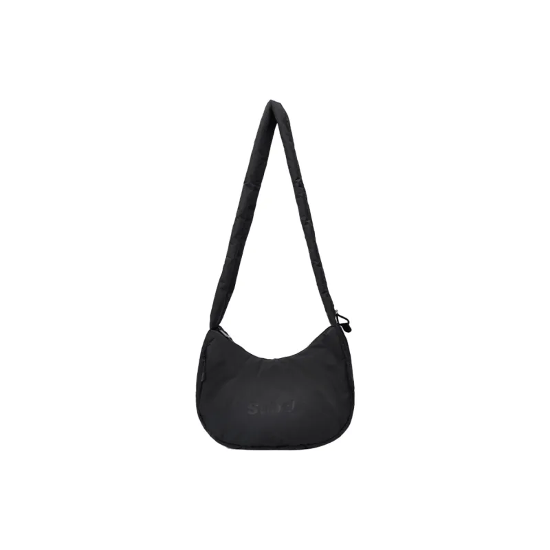 Subtle Fabric Cloud Shoulder Bag Unisex Ecru/Black-6