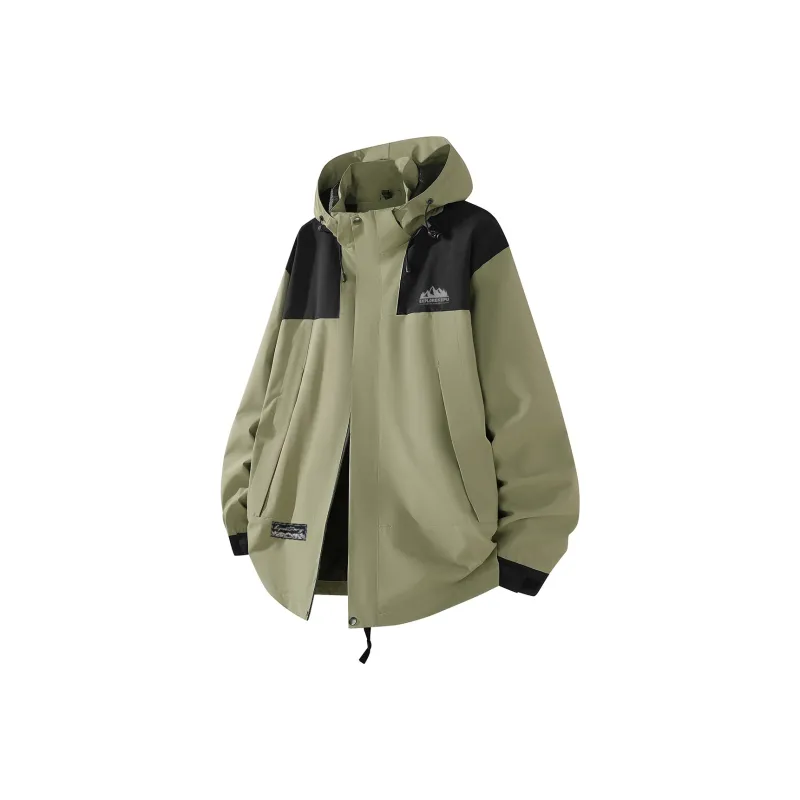 Kepu Keep Warm From The Wind Windbreaker Jacket Unisex Ivory White-5