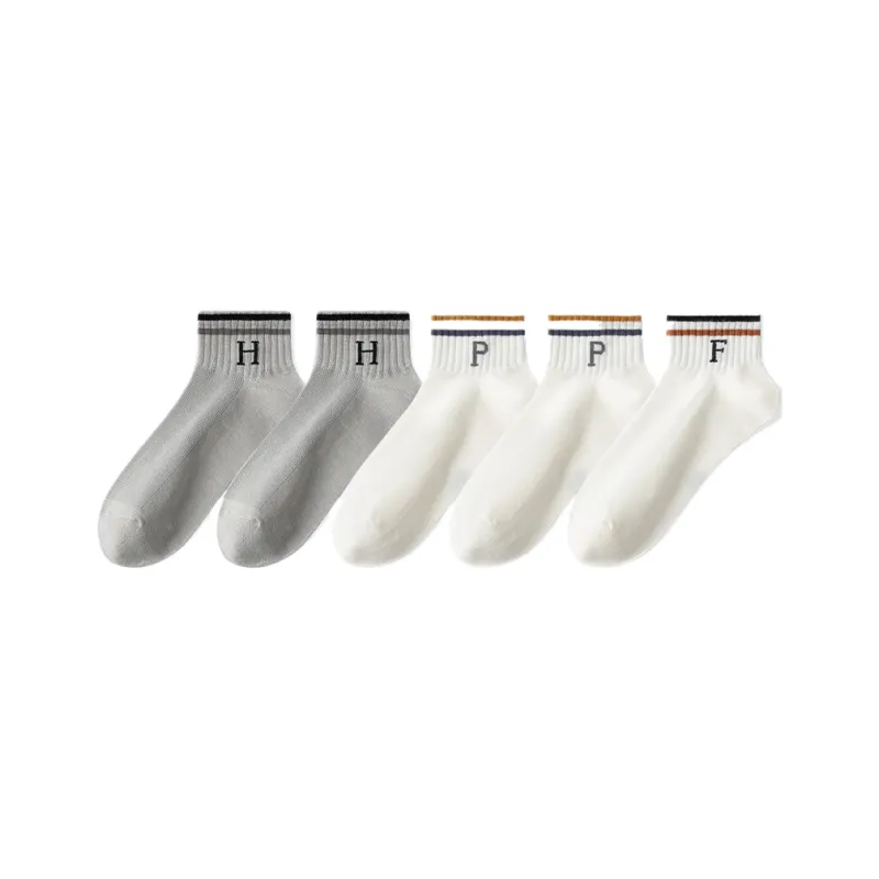 Cotton Gene Ankle Socks Men's 5 Pack-12