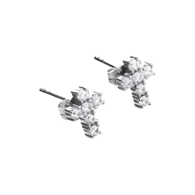 CHIARA FERRAGNI Cubic Zircon Stud Earrings Women's Silver-0