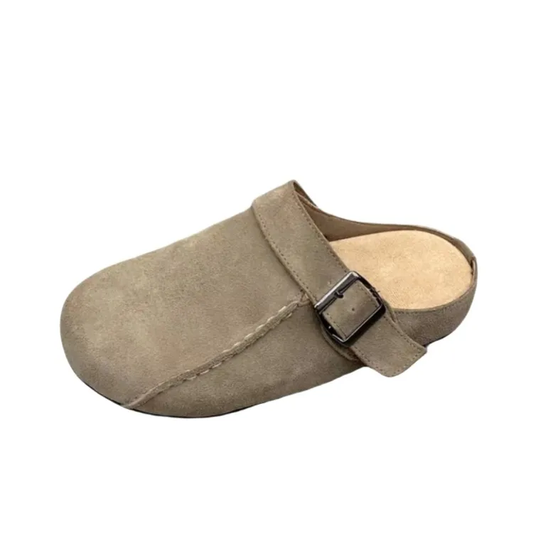 Luji Rubber Sole Quiet Closed Toe Slippers Women's-3