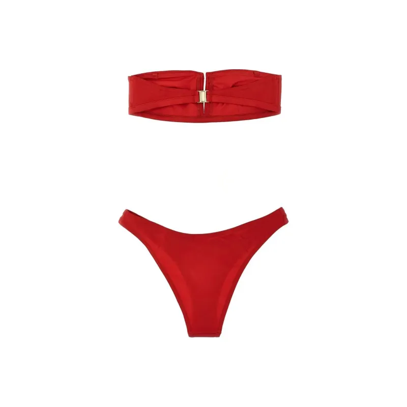 Zimmermann Everley V Wire Bandeau Bikini Set-1