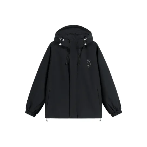 361° Trench Coat Unisex Super Black