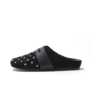 Marie Claire Rubber Sole Quiet Wrap toe Slippers Women's