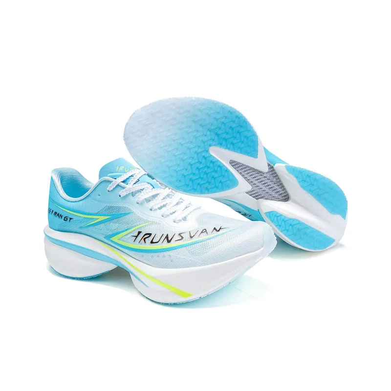 IRUNSVAN Low Top Running Shoes Unisex Cirrus Blue Power Orange-6
