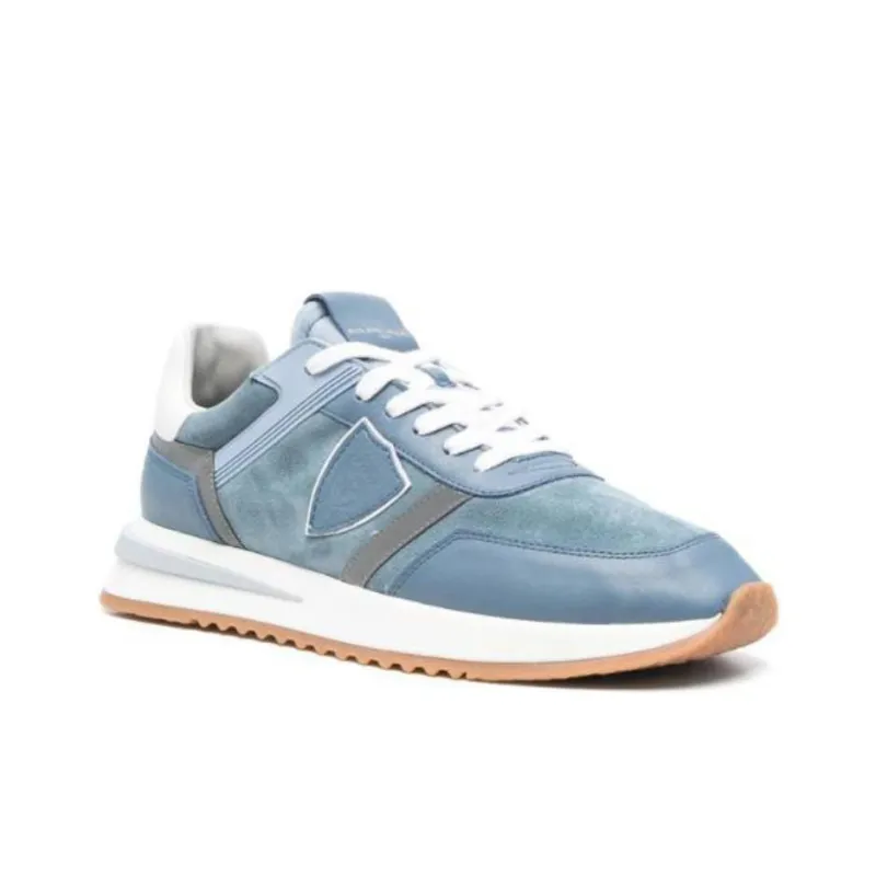 PHILIPPE MODEL Tropez 2.1 Low Top Casual Shoes Men's Blue-1