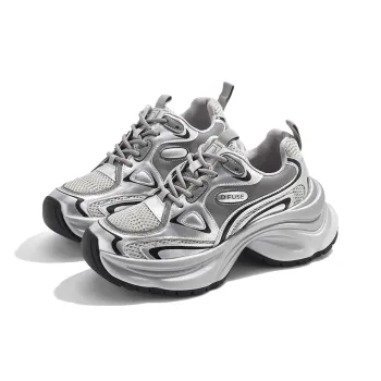 D FUSE SCANDINAVIA Cushioned Slip Resistant Abrasion Resistant Low Top Chunky Sneakers Women's