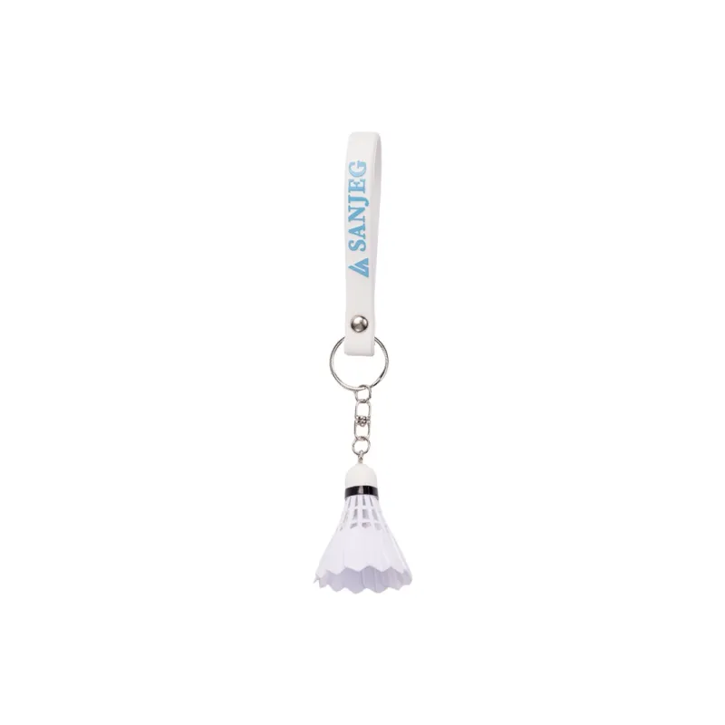 SANJEG Badminton Souvenirs White Unisex Keychain-13
