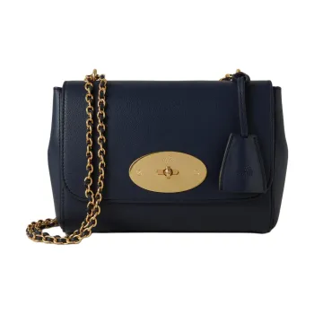 Mulberry Lily Calfskin Shoulder Bag Women's Midnight Blue