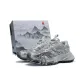 Silver Loop Lace-Up Distressed