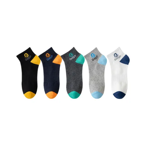Cotton Gene Ankle Socks Men's 5 Pack