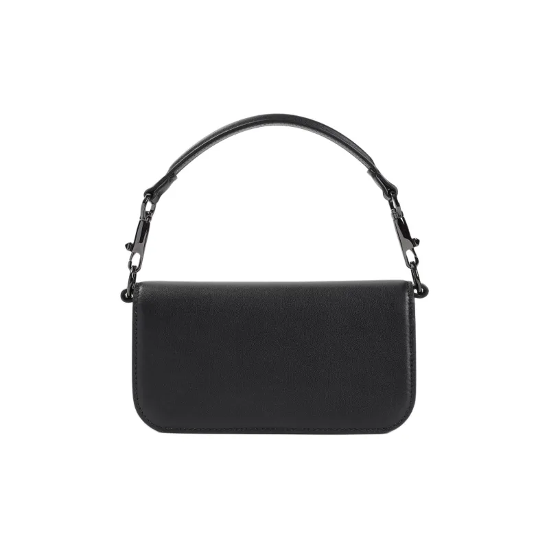 Valentino GARAVANI Leather One Shoulder Handbags Small Size Women's Black-1
