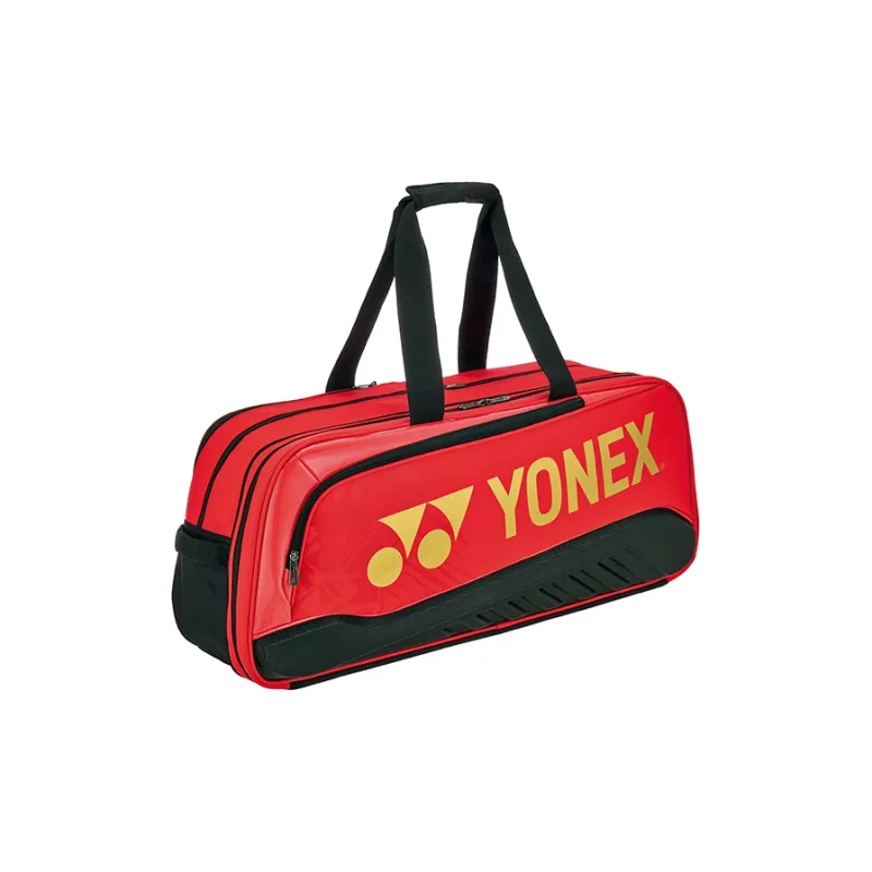 YONEX Badminton Racket Bags Fits 5 Pieces Casual, Sports Crossbody Bag Red Black Unisex-1