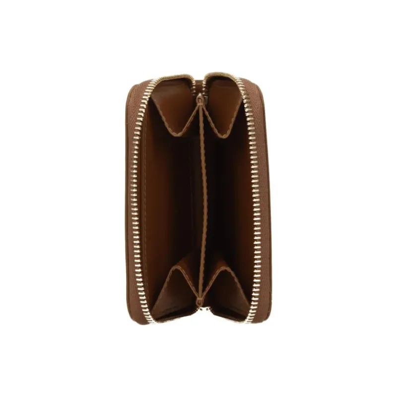 JIL SANDER Leather Coin Purse Women's Acorn Brown-2