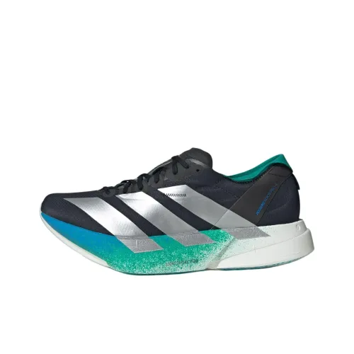 Adidas Adizero Adios Pro 4 Anti Slip Wear Resistant Low Top Running Shoes Men's Black Silver
