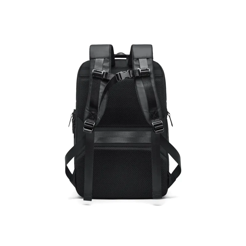SEPTWOLVES PVC Students Backpack Laptop Backpack Travel Bag QPL Unisex Black-3
