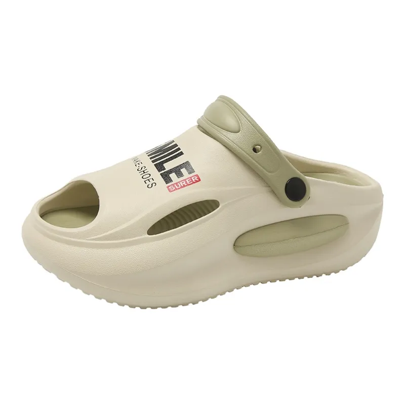 BEAR UNION Home Slippers Unisex White Orange-12