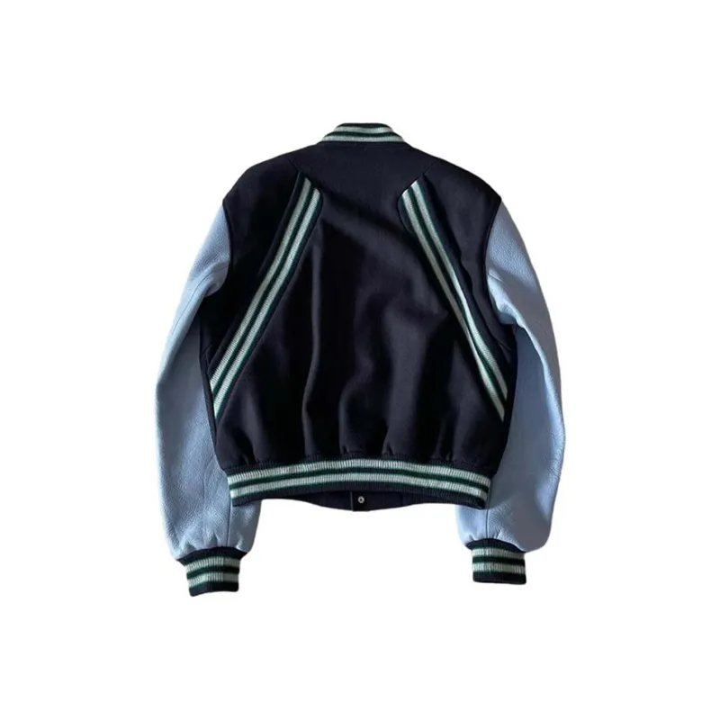 Universal Templates Baseball Jacket Unisex Navy Blue-1