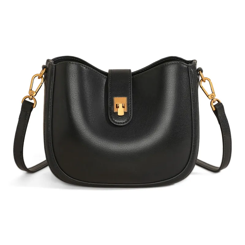 COMELY Cow Leather Shoulder Bag Crossbody Bag Women's Coffee-8