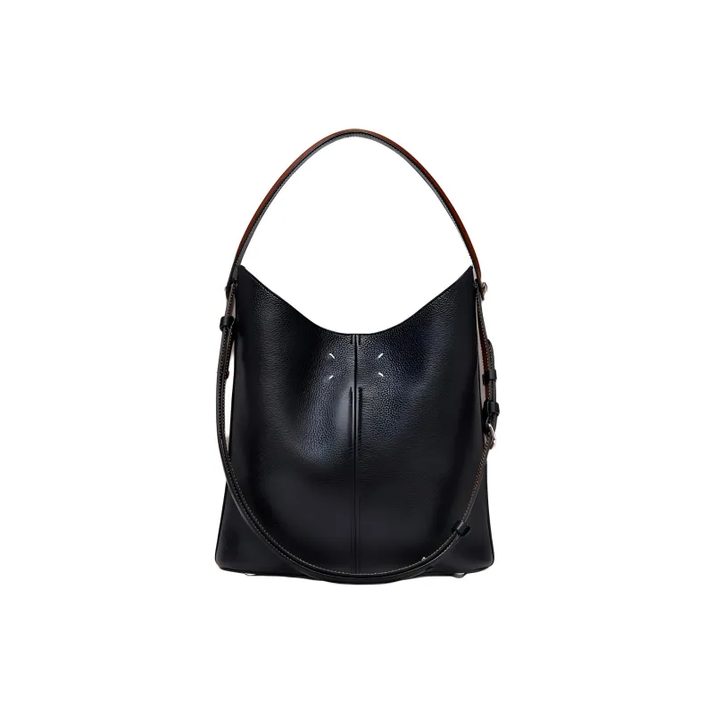 Maison Margiela Calfskin Shoulder Bag, Handbag Women's Black-0