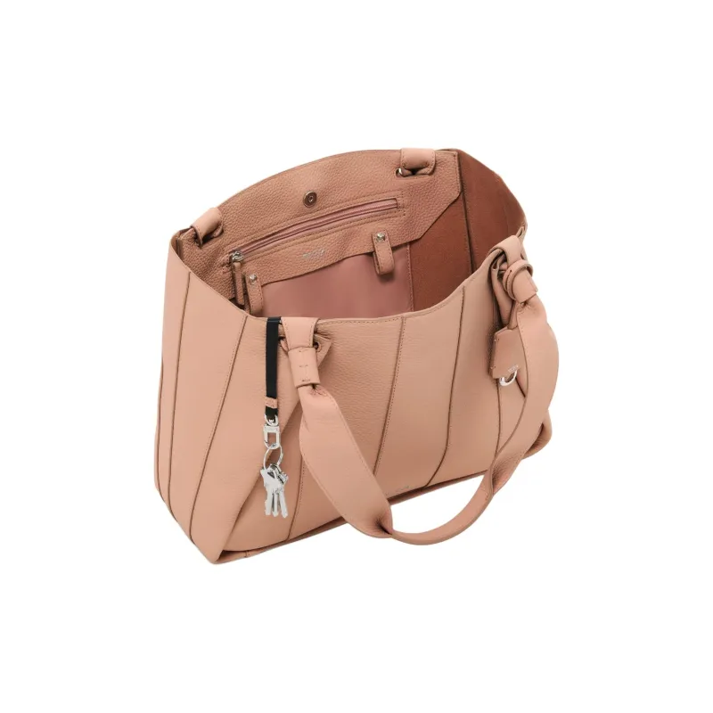 TUMI Leather Tote Bag Shopping Bag Handbag Women's Lily Pink-2